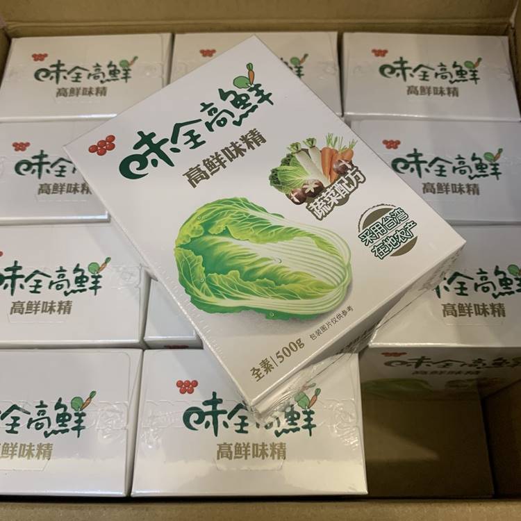 台湾原装进口Wei-Chuan味全高鲜味精素食调味料一整箱 500g24盒