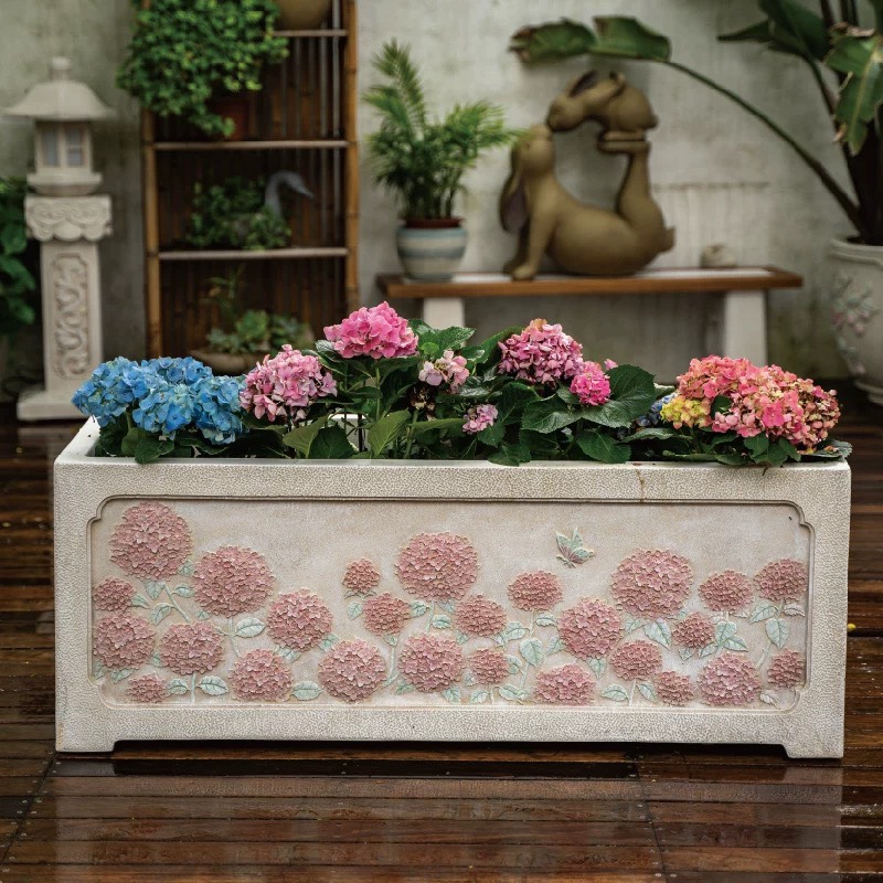 匠心坊庭院造景户外花箱天台大花盆阳台种植箱花园花坛花池摆件