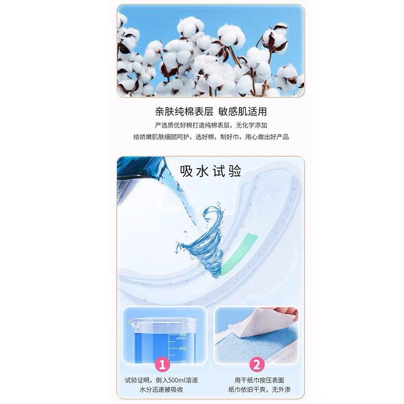 韩国LG贵艾朗(原贵爱娘)25cm卫生巾日用纯棉艾草姨妈巾整箱18包