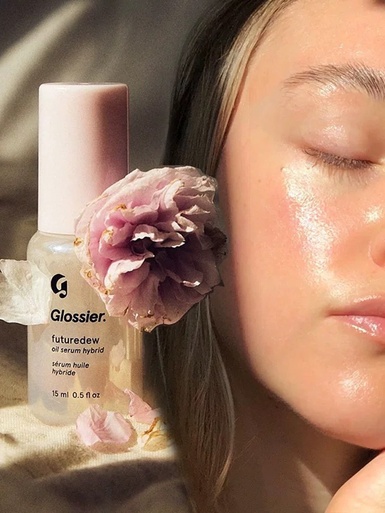 多用途!现货海淘Glossier Futuredew含油发光精华乳30ml 水光肌