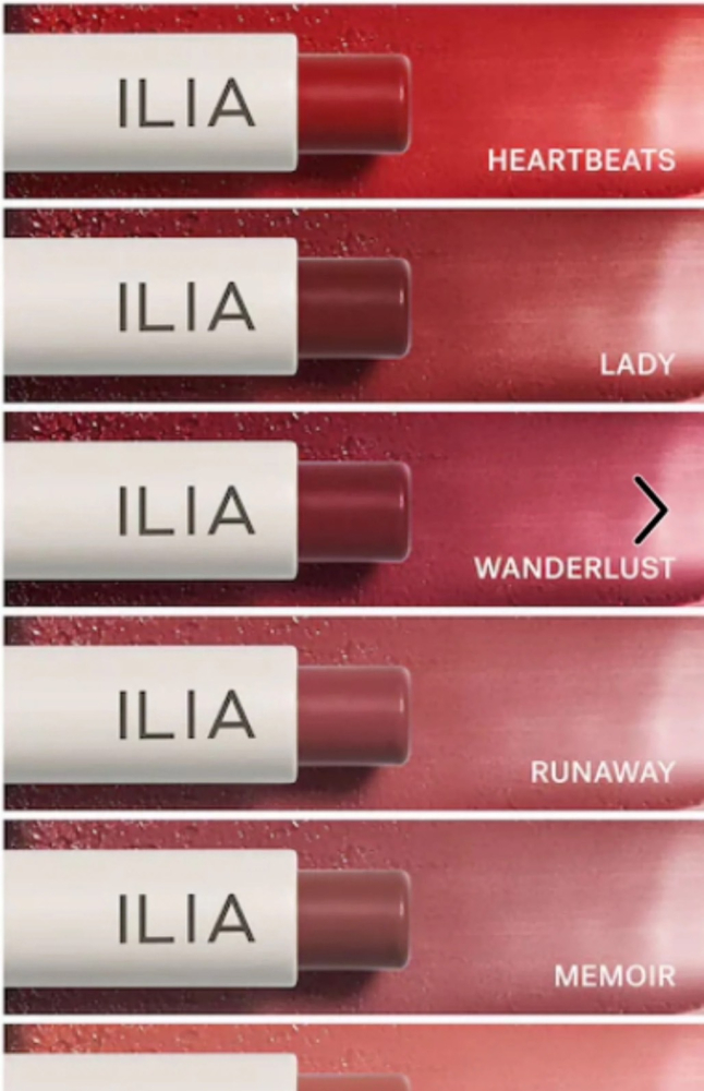 巨实用!ilia Balmy有色保湿润唇膏 Lip Balm滋润 8色试色卡