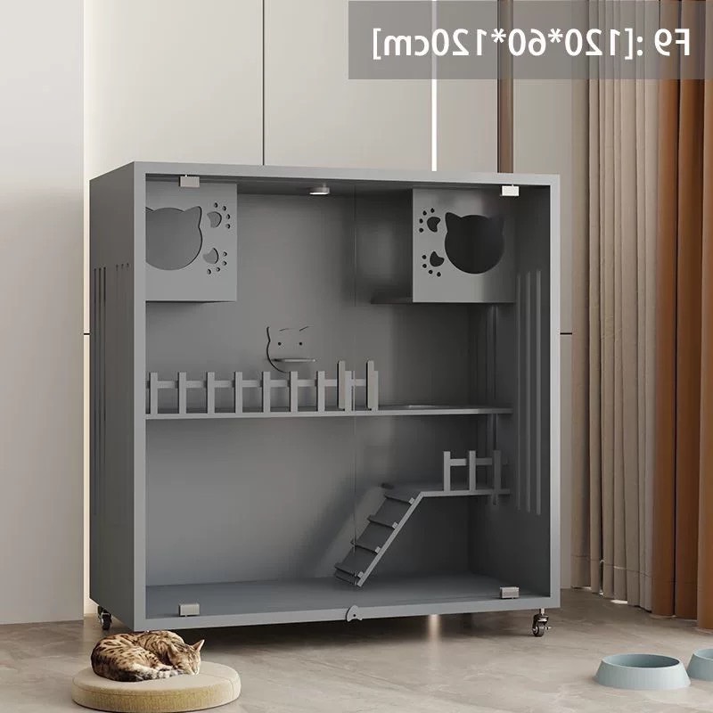 猫用品猫笼木质猫别墅超大猫柜猫房子猫舍家用室内猫屋子宠物柜子