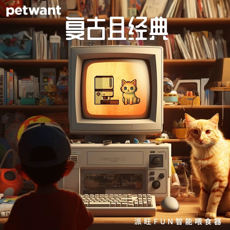 petwant派旺自动喂食器远程智能猫咪宠物远程定时定量宠物投食机