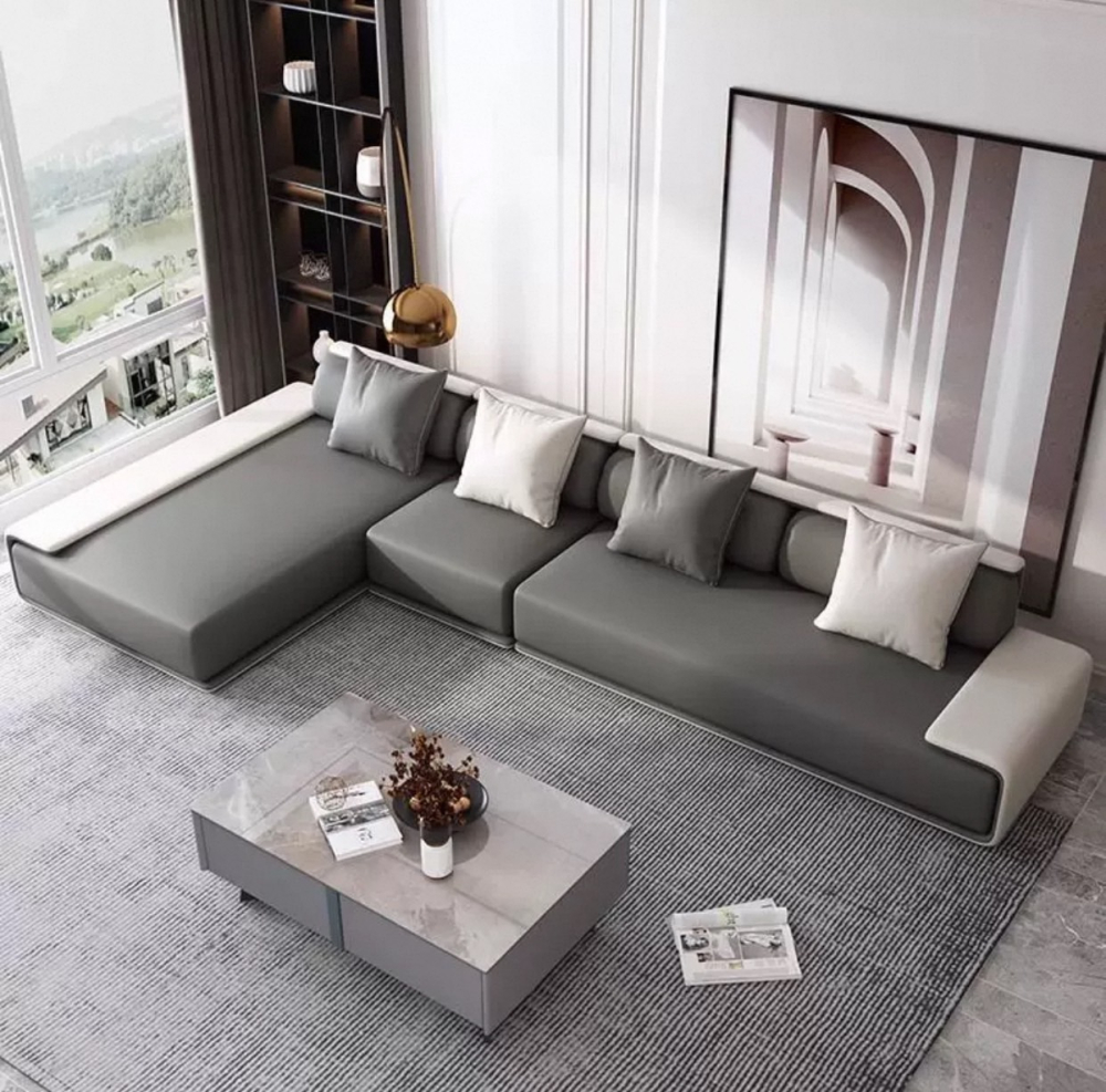 北欧棉麻布艺沙发可拆洗大小户型客厅现代简约乳胶贵妃科技布沙发