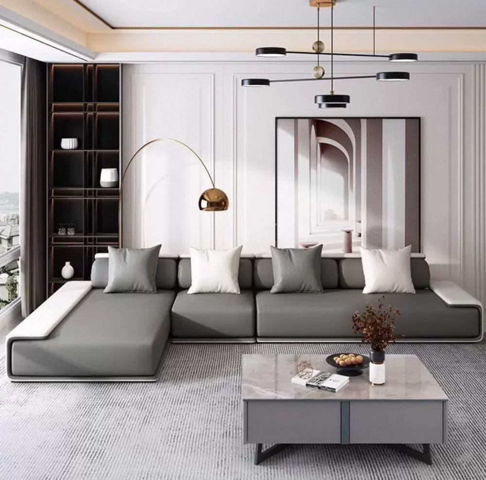 北欧棉麻布艺沙发可拆洗大小户型客厅现代简约乳胶贵妃科技布沙发