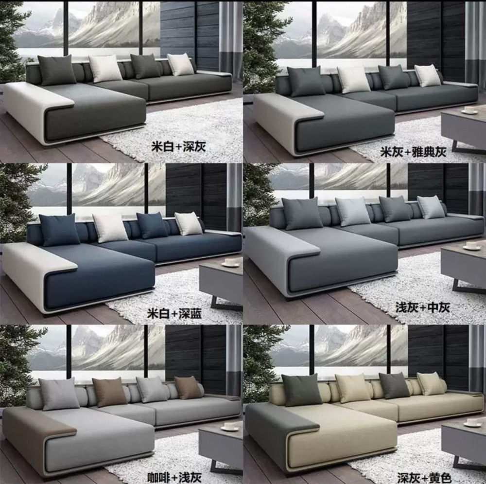 北欧棉麻布艺沙发可拆洗大小户型客厅现代简约乳胶贵妃科技布沙发