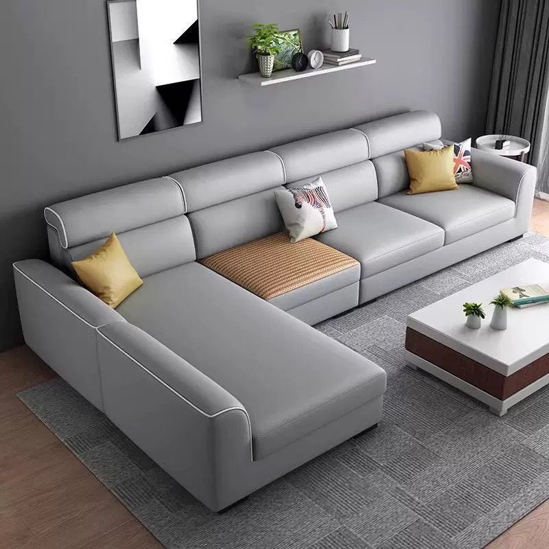 新款北欧乳胶冬夏两用雪尼尔棉麻布艺沙发客厅直排贵妃组合猫抓布