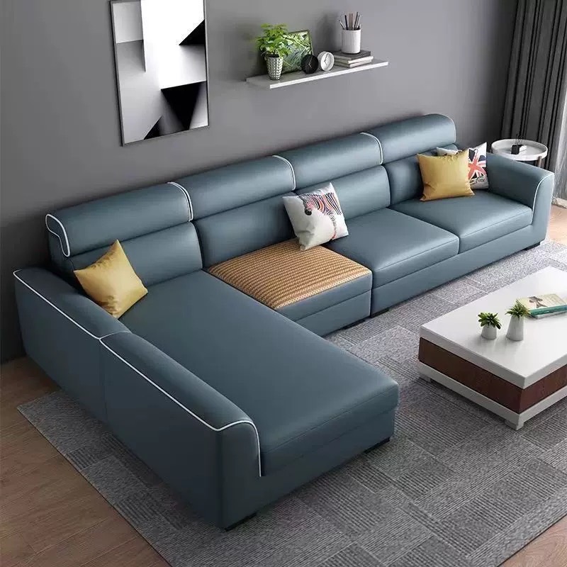 新款北欧乳胶冬夏两用雪尼尔棉麻布艺沙发客厅直排贵妃组合猫抓布