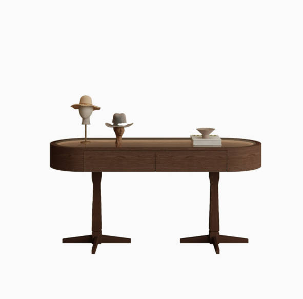 饰品首饰银饰柜珠宝陈列柜子定制时尚复古椭圆展示柜中岛精品柜台