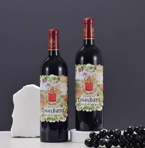 法国波尔多原装进口朗歌红酒 1855三级庄 朗高巴顿城堡干红葡萄酒
