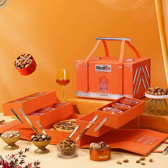 美荻斯坚果礼盒全球甄选豪礼罐装高端进口炒货零食送人礼品