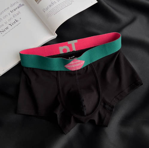 Cardiac 男士内裤纯棉透气中腰平角裤舒适U囊袋运动四角短裤头男