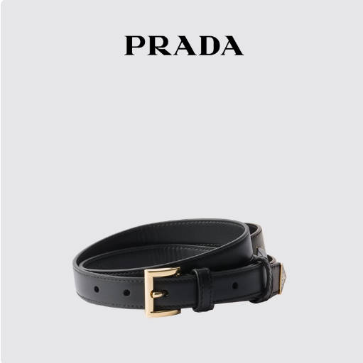 Prada普拉达女士牛皮革腰带皮带