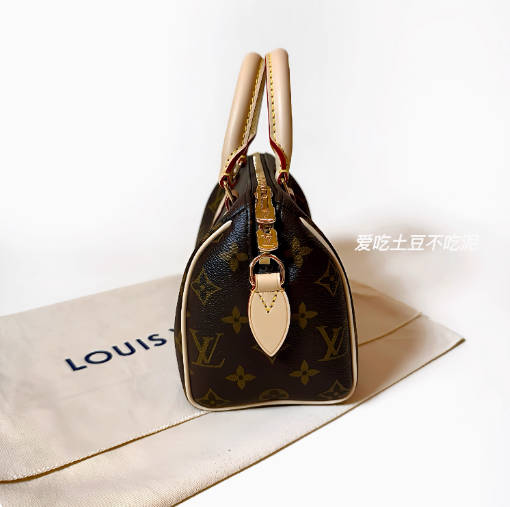 国内现货 Louis Vuitton lv speedy20老花包肩带斜挎单肩枕头女包