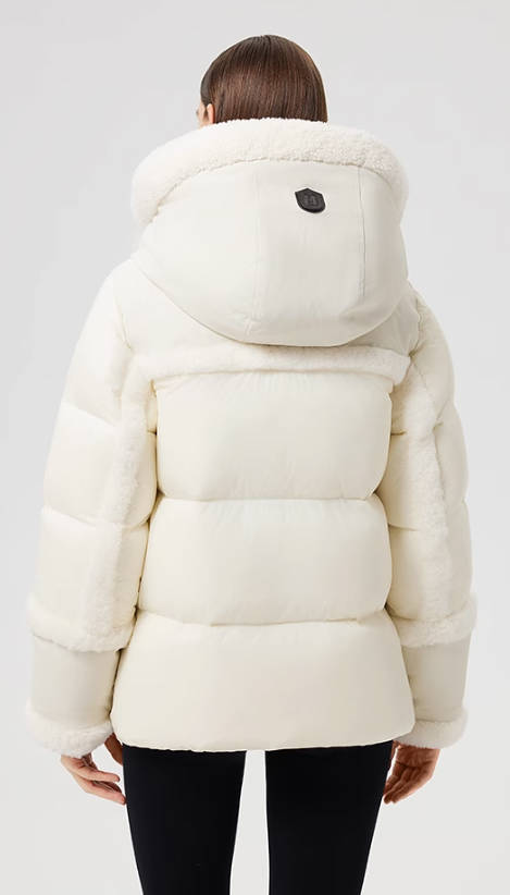 MACKAGE女士CYRAH 拼接加厚保暖防寒羽绒服外套