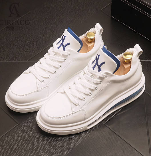 CIRIACO高端奢侈品牌男鞋时尚百搭小白鞋气垫增高休闲运动板鞋潮