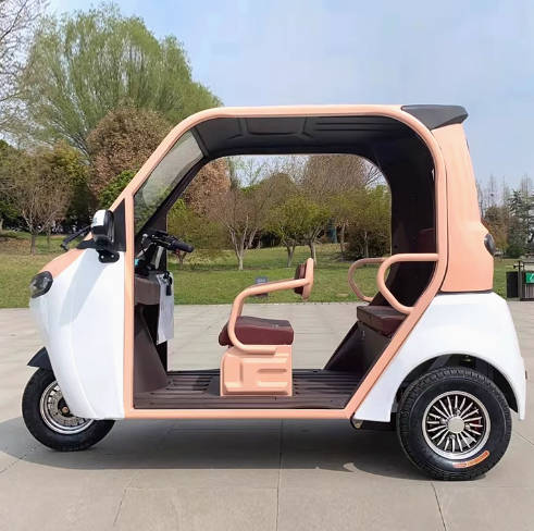 全封闭电动三轮车家用敞篷成人接送孩子女士代步老头乐小型电瓶车