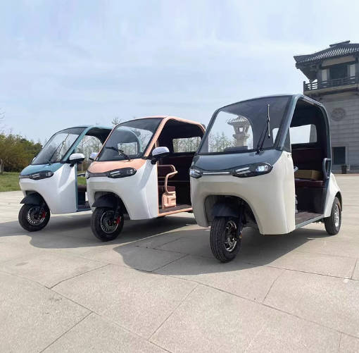 全封闭电动三轮车家用敞篷成人接送孩子女士代步老头乐小型电瓶车