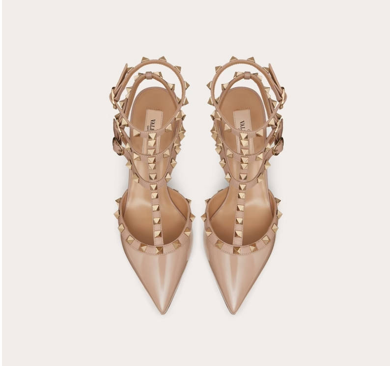 【12期免息】华伦天奴VALENTINO女士 ROCKSTUD 铆钉高跟鞋凉鞋