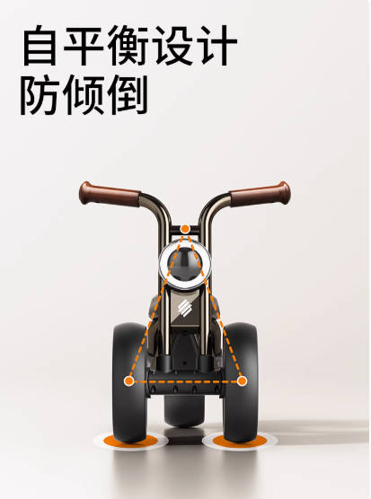 柏沃滑行儿童平衡车1一3岁宝宝学步婴儿2岁入门周岁礼物扭扭玩具