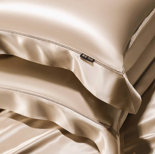 帝王真丝四件套100%重磅桑蚕丝床单床笠被套定制高端丝绸床上用品