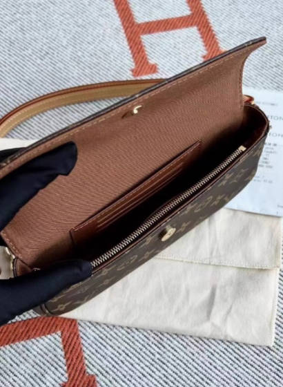 【正品现货】LV路易威登ivy新款邮差老花腋下单肩斜挎女包M81911