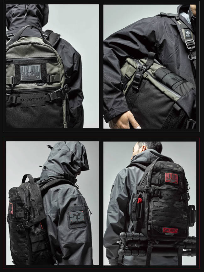 FOXBAT狐蝠工业 阵风 机能战术edc双肩背包通勤16寸电脑包男户外