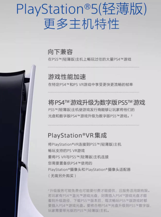 国行索尼PS5 Slim光驱版主机 家用高清8K电视游戏机