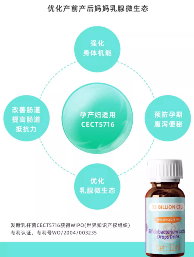 爱诺菲益生菌复配双菌HN019+CECT5716呵护抵抗宝宝儿童营养品12ml