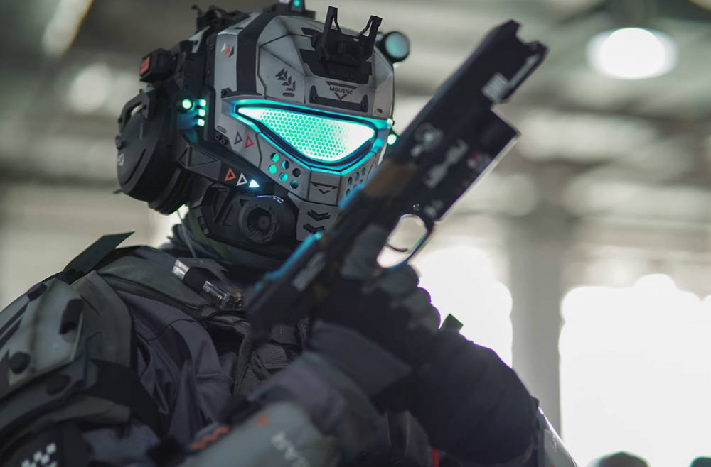 泰坦陨落COS脉冲刀11可开合铁驭头盔abs翻模注塑FPS周边游戏展品