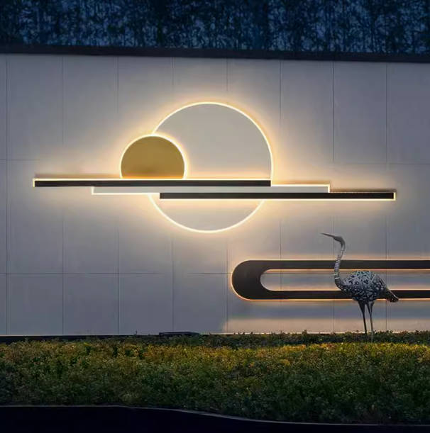 户外壁灯防水别墅庭院灯外墙灯园林玄关背景墙太阳能景观装饰灯