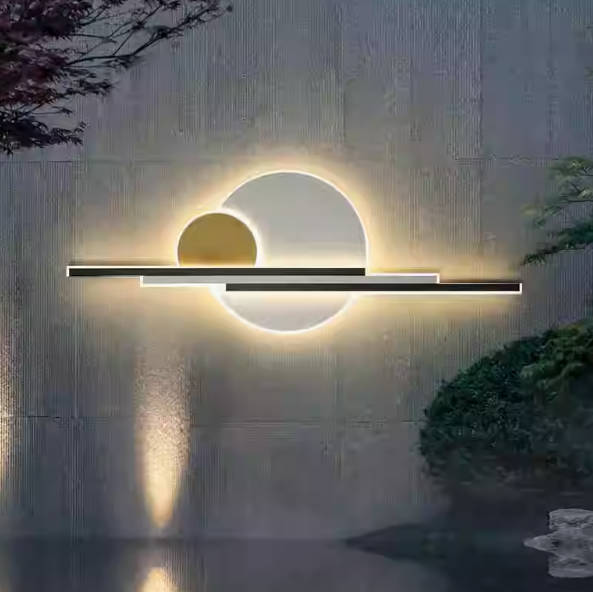 户外壁灯防水别墅庭院灯外墙灯园林玄关背景墙太阳能景观装饰灯