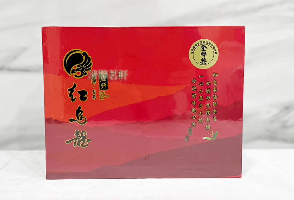 台湾 红龙茶台湾鹿野农会比赛茶鹿野红乌龙金牌奖300g 台湾直邮