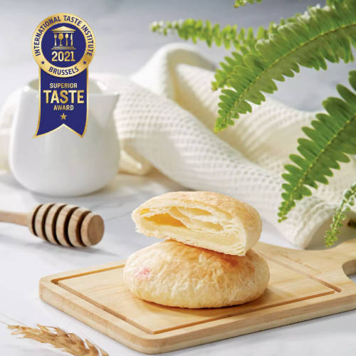 台湾原装特产百年陈允宝泉获奖太阳饼10入法国奶油糕点心茶配酥饼