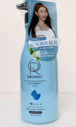 台湾INTHEFAMILY 一家人益生菌控油抗屑护色洗发精洗发水400mlX3