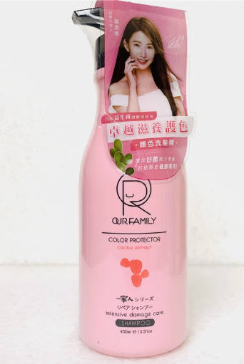 台湾INTHEFAMILY 一家人益生菌控油抗屑护色洗发精洗发水400mlX3