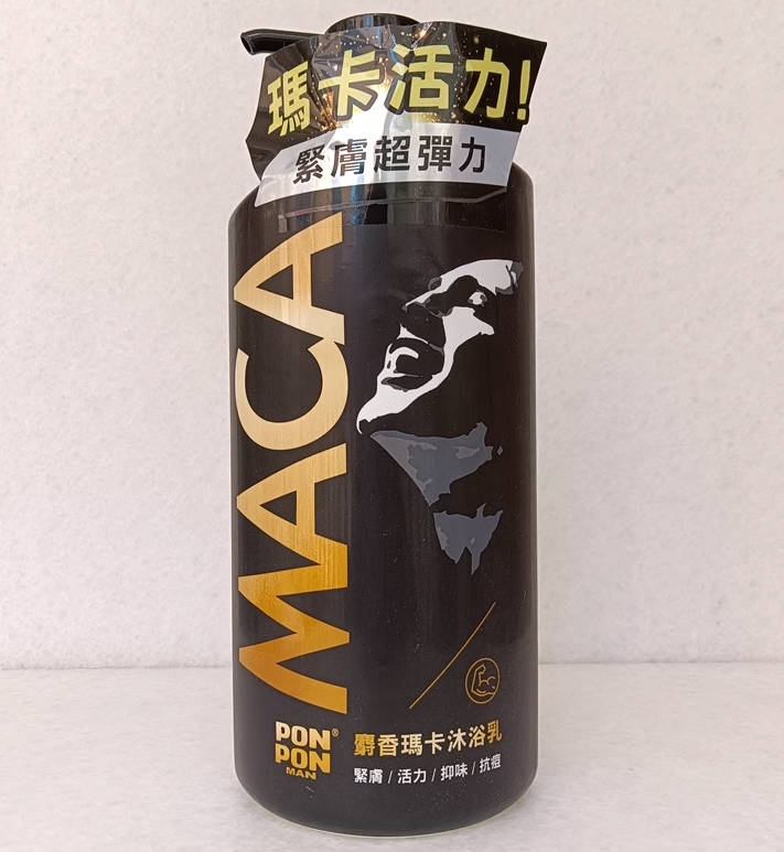 台湾采购 PONPON耐斯澎澎男士麝香玛卡沐浴露850ml沐浴液
