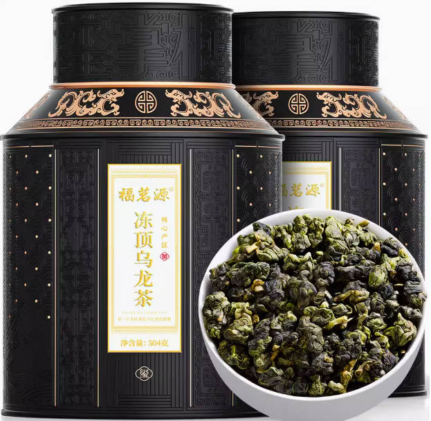 福茗源特级台湾冻顶乌龙茶新茶高山台式乌龙茶浓香型罐装茶叶504g