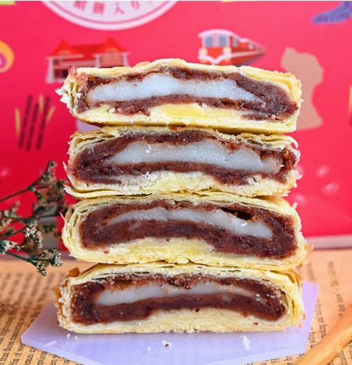 台湾省特产糕点趸泰日式红豆之恋麻薯雪媚娘Q饼好口碑进口礼盒