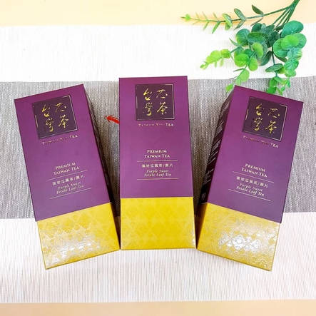 台湾芯茶︱原片茶叶三盒组︱茶叶(一盒100g)x三盒︱茶叶 茶叶礼盒 原片茶叶 地瓜叶茶 紫地瓜叶茶 芯茶 原茶