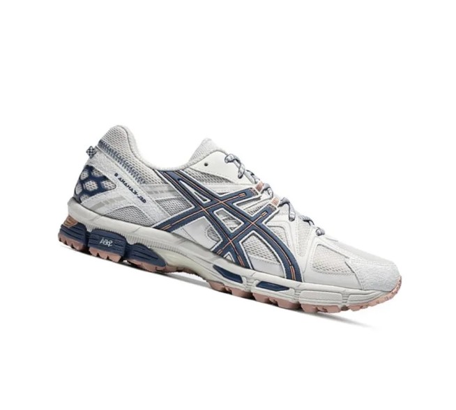 Asics Gel-Kahana 8 稳定舒适 织物合成革透气减震 低帮 训练跑步鞋 男款 浅灰